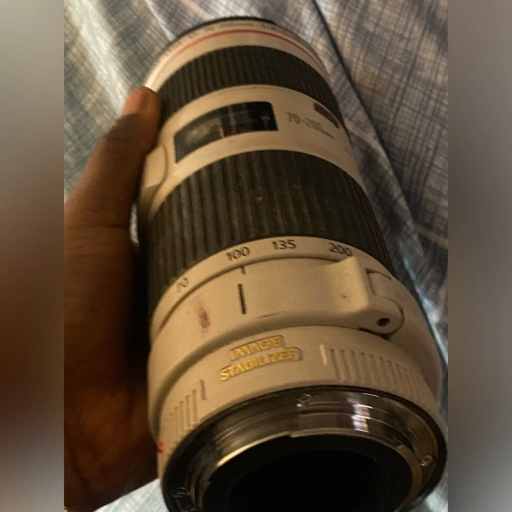 Canon EF 70-200mm telephoto lense.